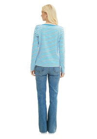 TOM TAILOR DENIM Camiseta de manga larga - white mid blue stripe