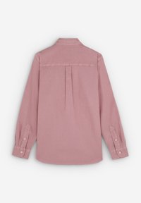 Langærmet skjorte i blød pink stof, med klassisk krave, knap-lukkede manchetter og en rygplissering for en skræddersyet pasform.