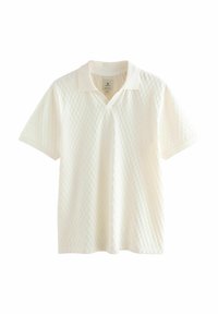 Next - REGULAR FIT TEXTURED CUBAN COLLAR - Polo marškinėliai - ecru cream Miniatiūros vaizdas 1