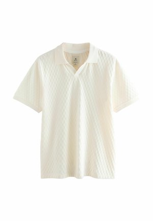 Next REGULAR FIT TEXTURED CUBAN COLLAR - Piké - ecru cream