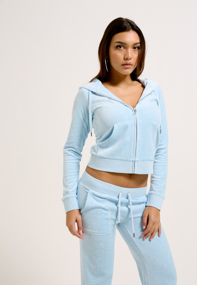 Juicy Couture - ROBERTSON - Zip-up sweatshirt - blue marl, Enlarge