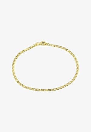 DIAMANT L'ÉTERNEL, 9CT YELLOW GOLD FINE DOUBLE CURB CHAIN BRACELET 7.5 INCH / 19 CM LENGTH - Bracelet - yellow gold - coloured