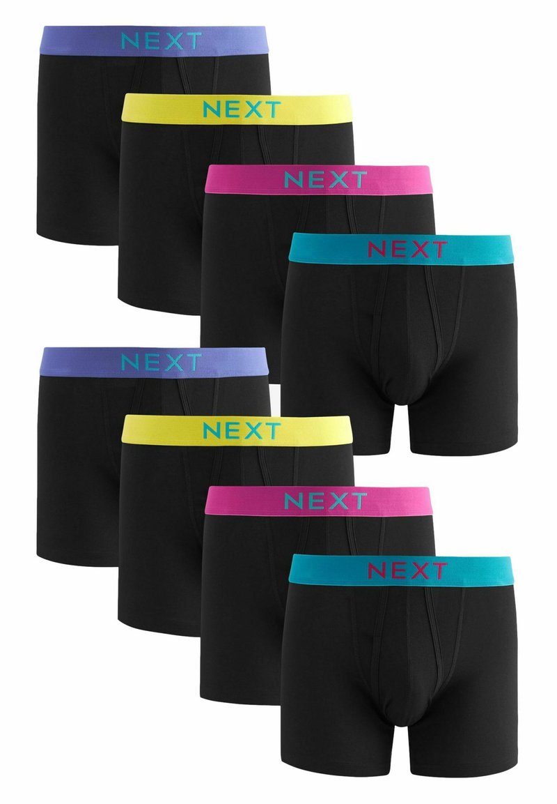 Next A-FRONT 8 PACK - Uske bokserice - black colour pop waistband