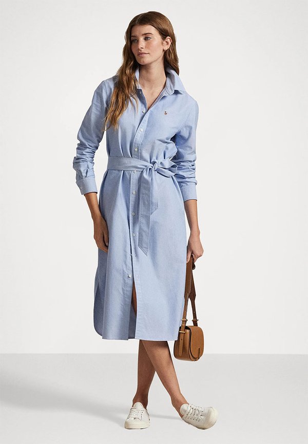 BELTED COTTON OXFORD SHIRTDRESS - Shirt dress3