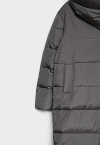 Stradivarius Abrigo de plumas - dark grey