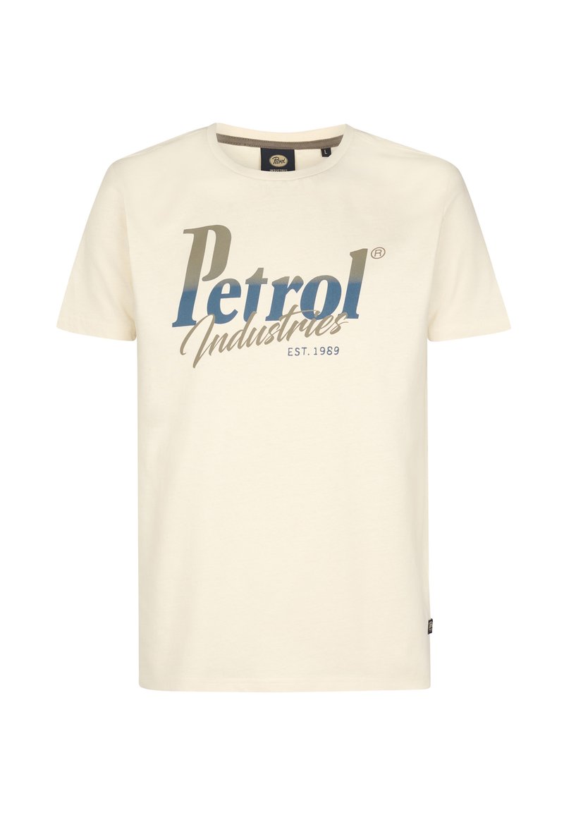 Petrol Industries T-shirt print lichtblauw