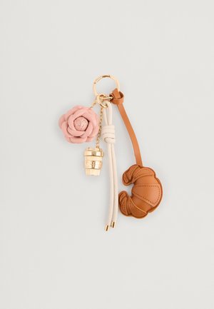 Portachiavi - brown/off-white/light pink