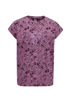 Hummel HML JAM DIEZ  - T-shirt imprimé - bordeaux