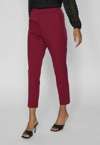 VILA - VIVARONE HW SLIM-NOOS - Pantaloni - beet red Immagine in miniatura 1