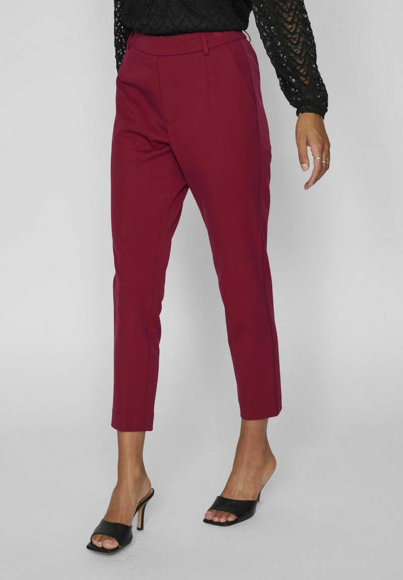 VILA - VIVARONE HW SLIM-NOOS - Pantaloni - beet red, Ingrandire