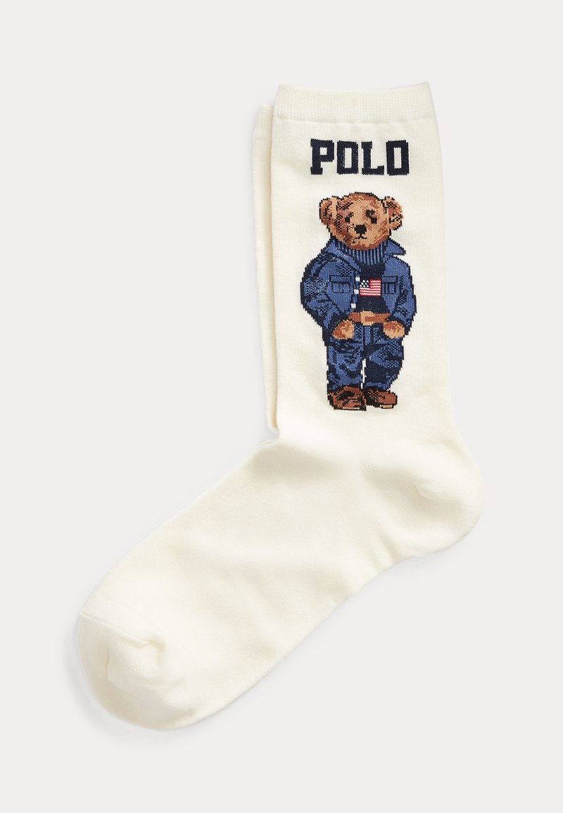 Polo Ralph Lauren POLO BEAR CREW SOCKS - Sokid - ivory