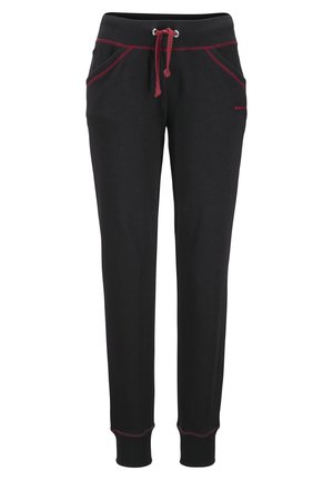 Bench, Tracksuit bottoms - schwarz-rubinrot