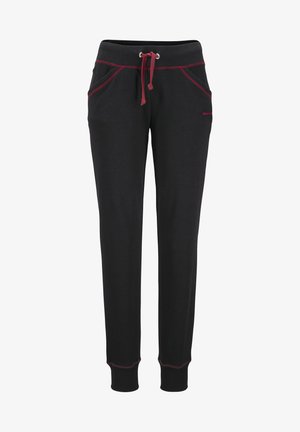Bench, Tracksuit bottoms - schwarz-rubinrot