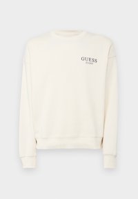 Guess Jeans BACK MACRO LOGO - Felpa - creme