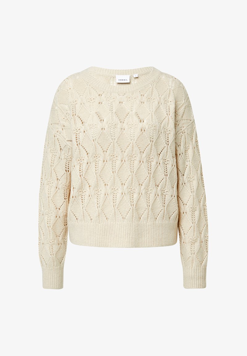 comma Strickpullover beige Zalando - Main Image