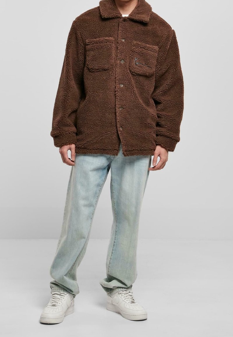Karl Kani Giacca in pile - brown