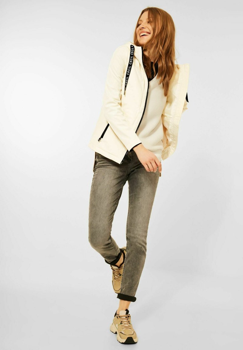 Damen Leichte Jacken | Cecil Übergangsjacke weiß - QP35187 Damen Leichte Jacken | Cecil Übergangsjacke weiß - QP35187