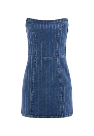 Guess TRÄGERLOSES  - Rochie cocktail/Rochie petrecere - blau