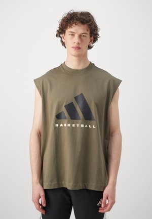 adidas Performance TEE - T-shirts print - olive strata