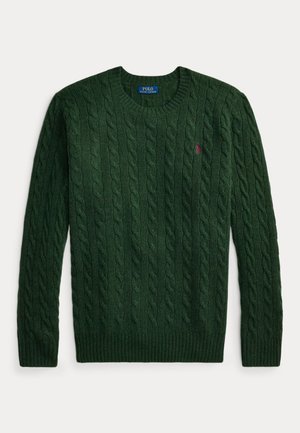 Polo Ralph Lauren Big & Tall, CABLE-KNIT WOOL-CASHMERE SWEATER - Jumper - lodgepole pine heather