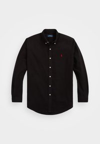 CUSTOM FIT BRUSHED FLANNEL SHIRT - Chemise - black