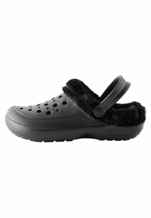 FUR LINED - Clogs - black