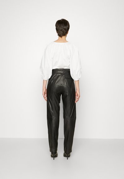 rag & bone SEDONA MOTO PANT - Δερμάτινο παντελόνι - black