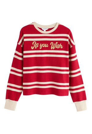 Next REGULAR FIT - STRIPE GRAPHIC - Svetrík - red