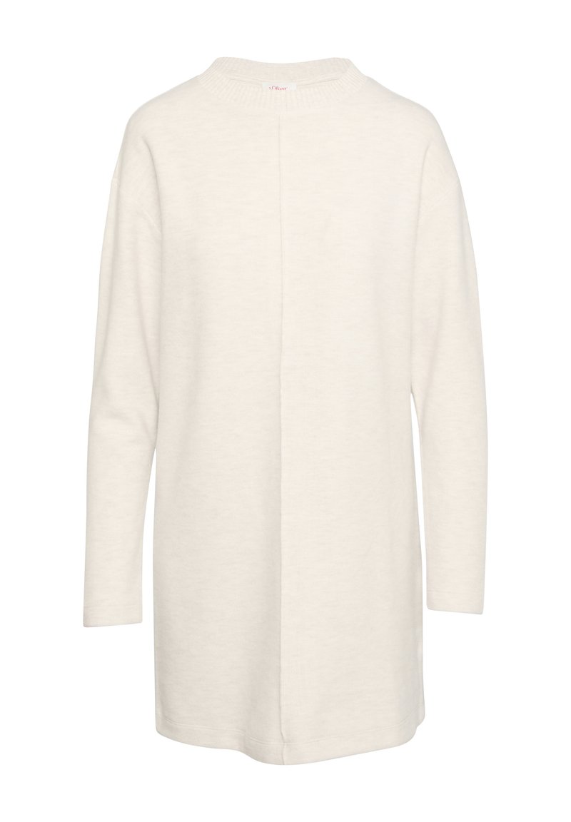 s.Oliver Gebreide jurk beige mêleerd s.Oliver Gebreide jurk beige mêleerd