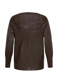 ONLY Carmakoma CARAIDA - Pulover - chocolate brown
