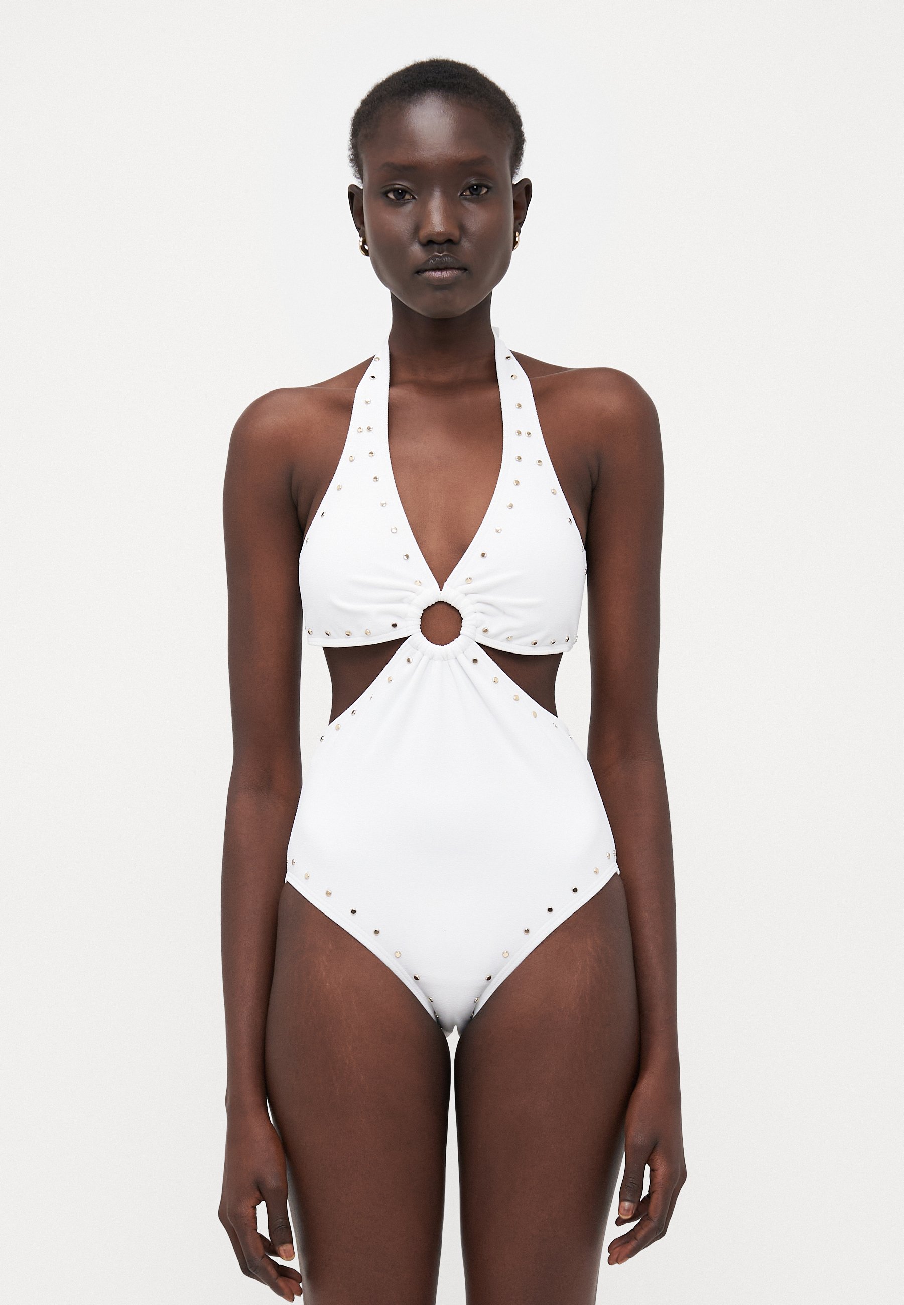 michael kors white swimsuit