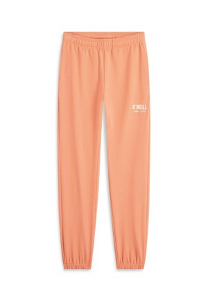 Lichtoranje sweatpants met elastische tailleband en boorden, met een klein wit O'Neill-logo op het bovenste linkerbeen.
