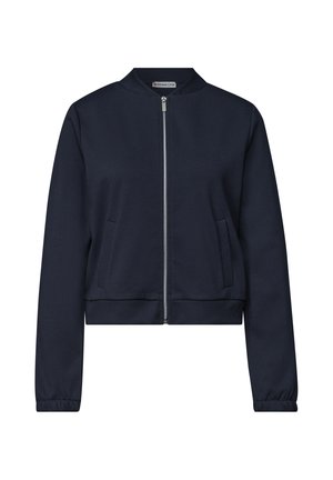 Street One, LANGARM JACKE IM VERKÜRZTEN SCHNITT - Sweat zippé - darkest blue