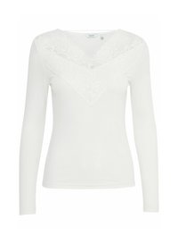 BYPIRENI - Langærmet T-shirt - marshmallow