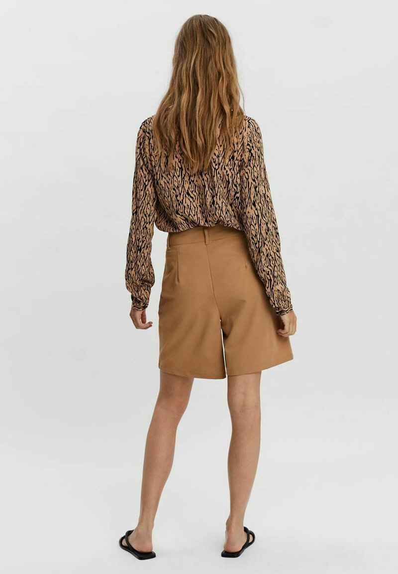 Damen Jeansröcke | Vero Moda Shorts tobacco brown/braun meliert - EM19479 Damen Jeansröcke | Vero Moda Shorts tobacco brown/braun meliert - EM19479