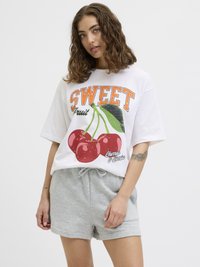 JJXX - JXMILLOW LOOSE TEE - Nyomott mintás póló - bright white Miniatűr kép 1