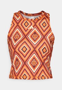 adidas Performance ADIDAS FARM RIO TANK - Top - mystery brown/fox red/easy yellow