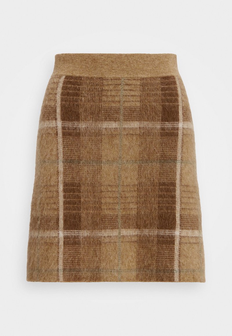 Polo Ralph Lauren PLAID MINI - Minisukně - camel multi
