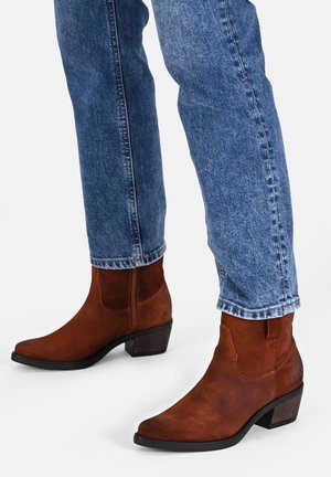 Stivaletti texani / biker - cognac