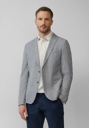 s.Oliver BLACK LABEL JOGG STRUKTURIERTES - Blazer jacket - dunkelblau