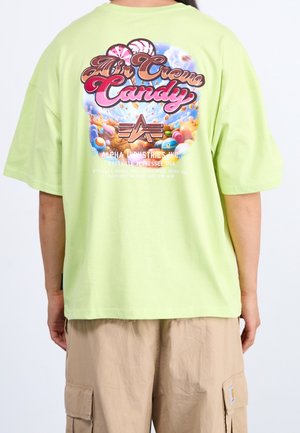 T-shirt con stampa - light green