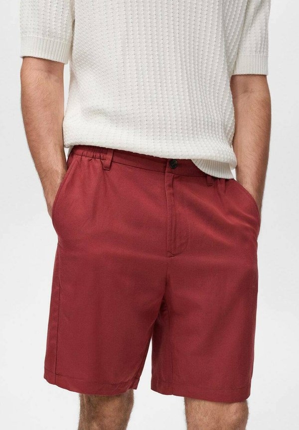 WITH AN ELASTIC WAISTBAND - Shorts - bordeaux4