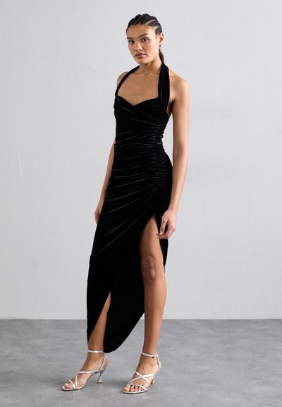Norma Kamali CAYLA SIDE DRAPE GOWN - Vestido de fiesta - black