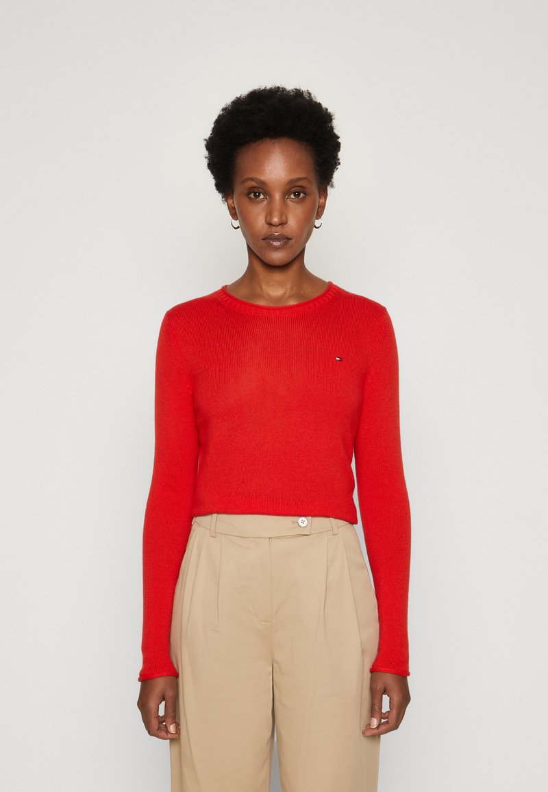 Tommy Hilfiger SOFT SWEATER - Trui - fierce red