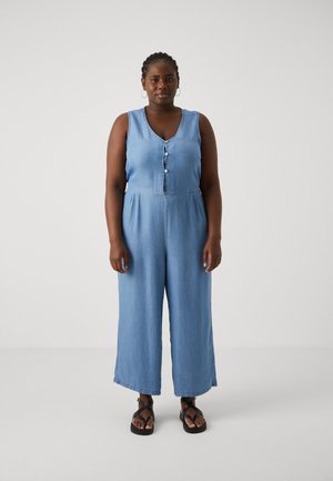 CARMIA PEMA WIDE - Overal - light blue denim