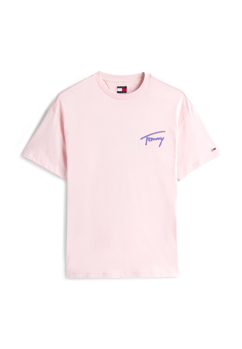Tommy Jeans T-shirt print donkerroze
