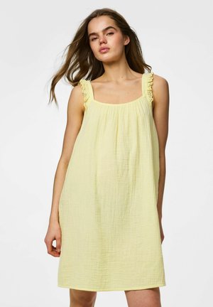 Pieces MINI DRESS PCSASTINA STRAP - Kjole - french vanilla