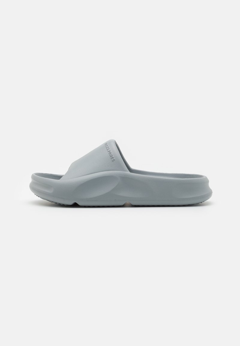 Jack & Jones JFWSTATUS MOULDED SLIDER - Pool slides - ultimate grey