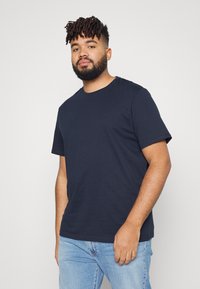 Pier One 5 PACK - T-shirt básica - dark blue/bordeaux/olive