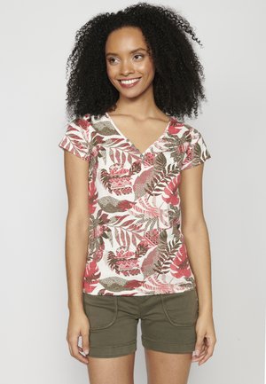 Koroshi SHORT SLEEVE - Tricou cu imprimeu - kaki   khaki
